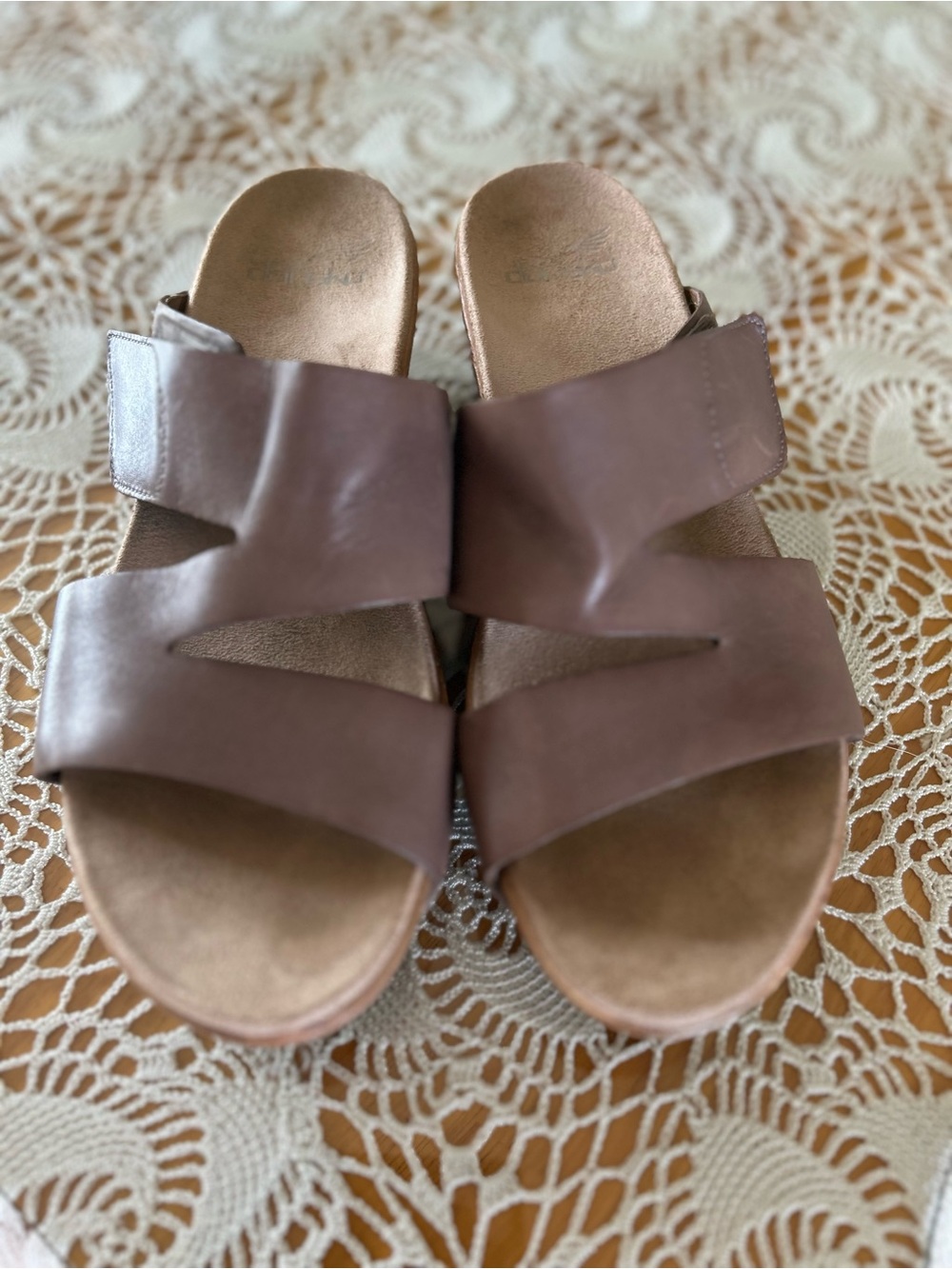 Women’s Brown Dansko Slide Sandals - Comfortable Casual Slip-Ons